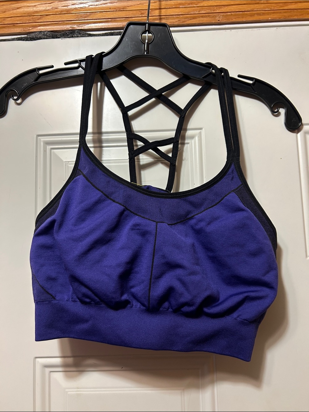 Women's Purple Strappy Back Sports Bra XL
